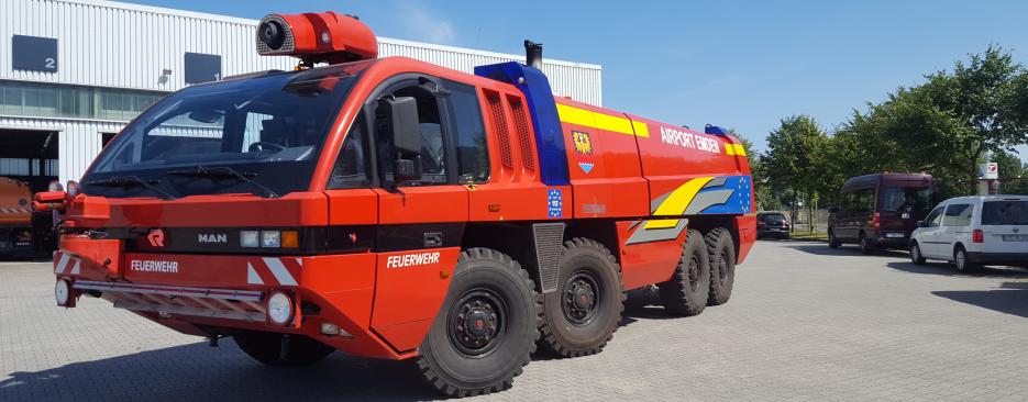 Feuerlöschfahrzeug zur Wartung